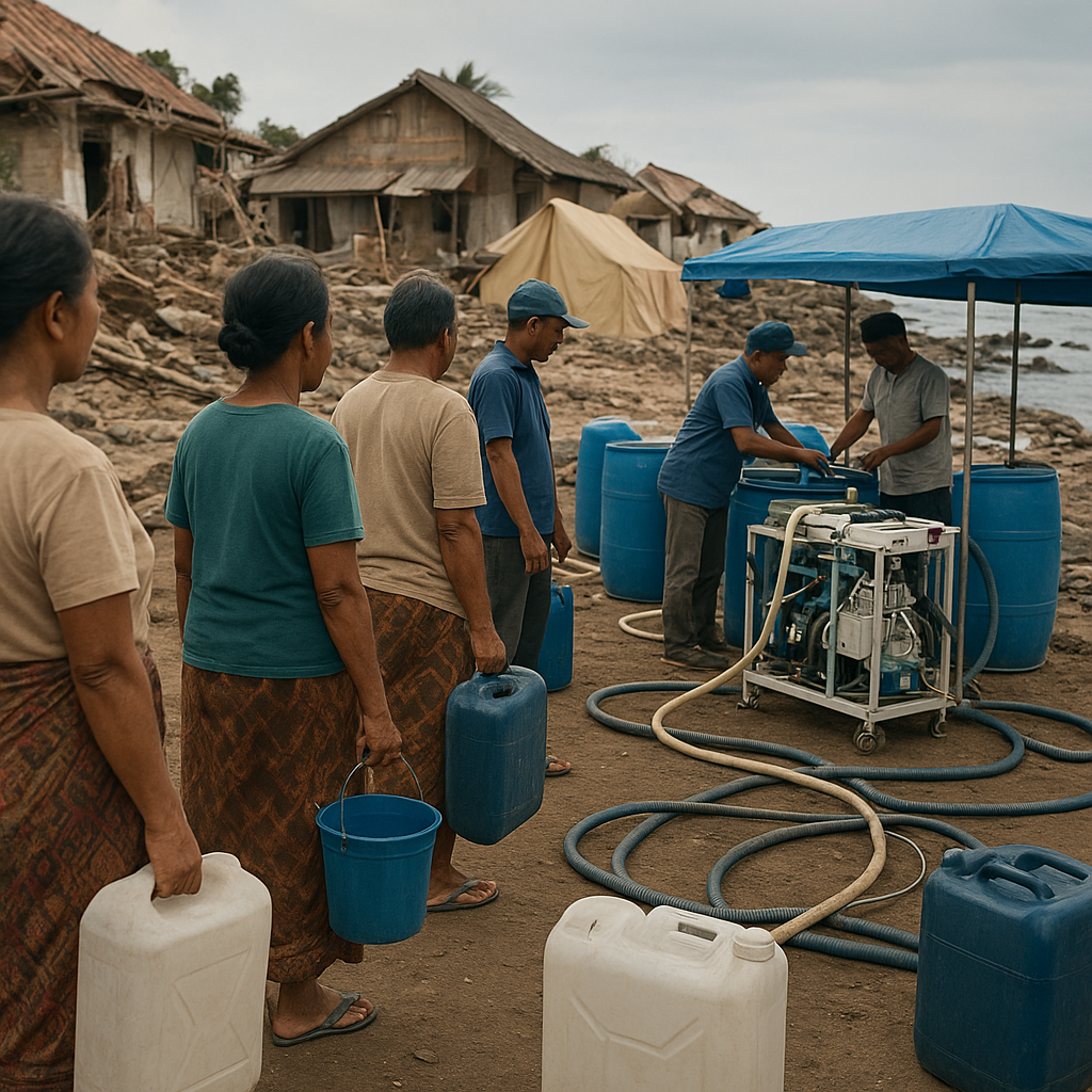 Penyintas Gempa Sikka NTT Keluhkan Ketersediaan Air Bersih