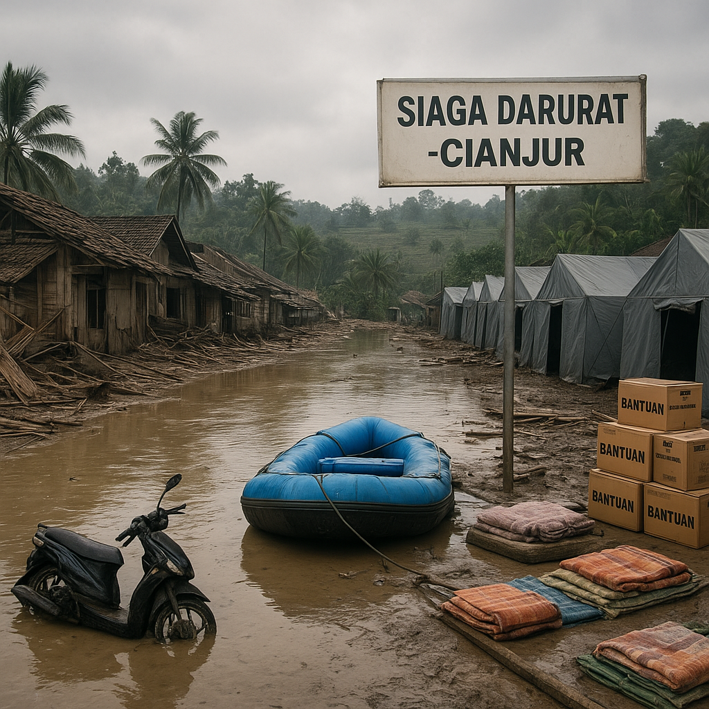 Pemerintah Daerah Cianjur Tetapkan Status Siaga Darurat Bencana Hidrometeorologi