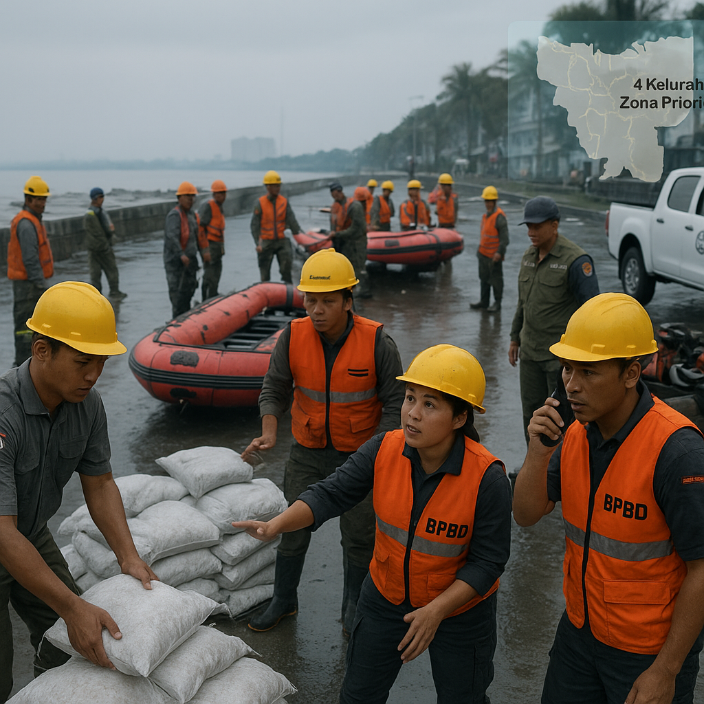 Pemerintah Daerah Jakarta Utara Siagakan 1.500 Personel Antisipasi Banjir Rob