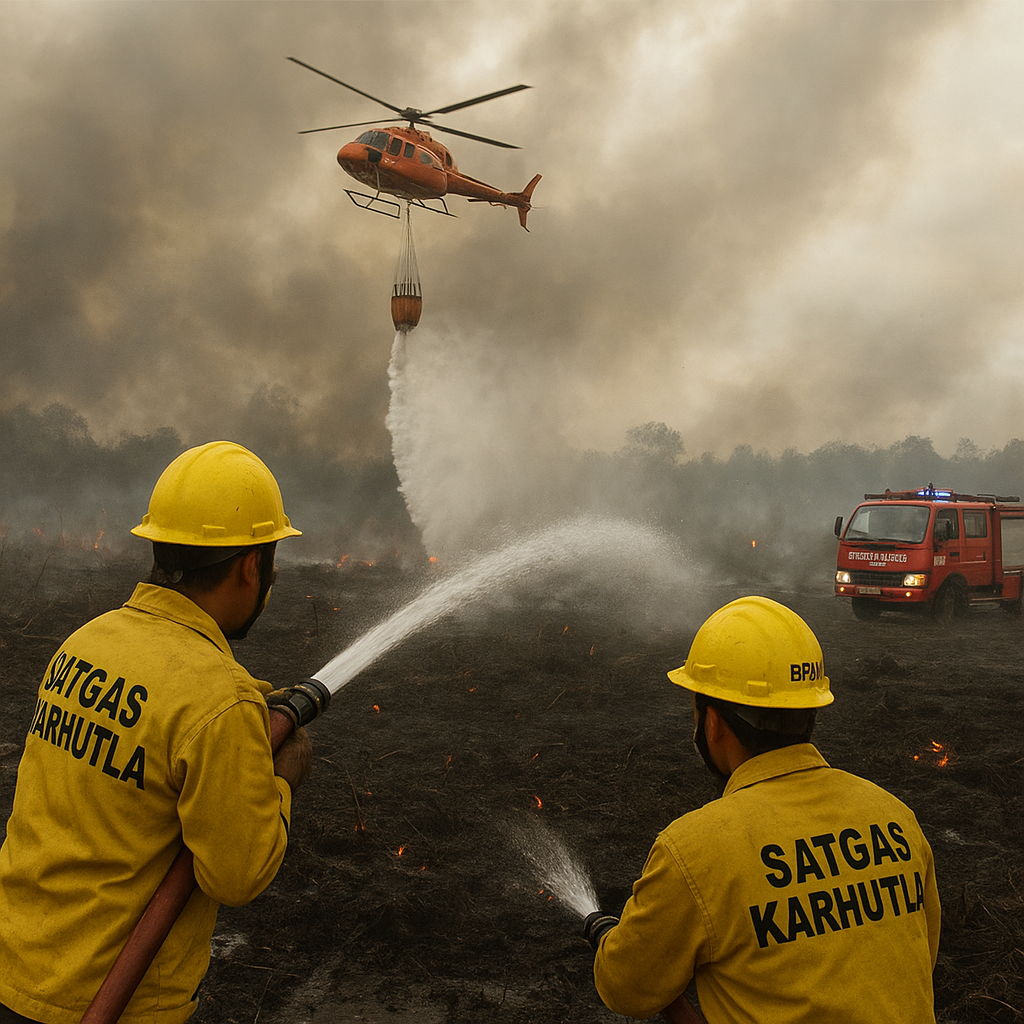 3.039 Hotspot Terpantau, 287 Hektare Lahan Karhutla Sumsel Masih Belum Padam