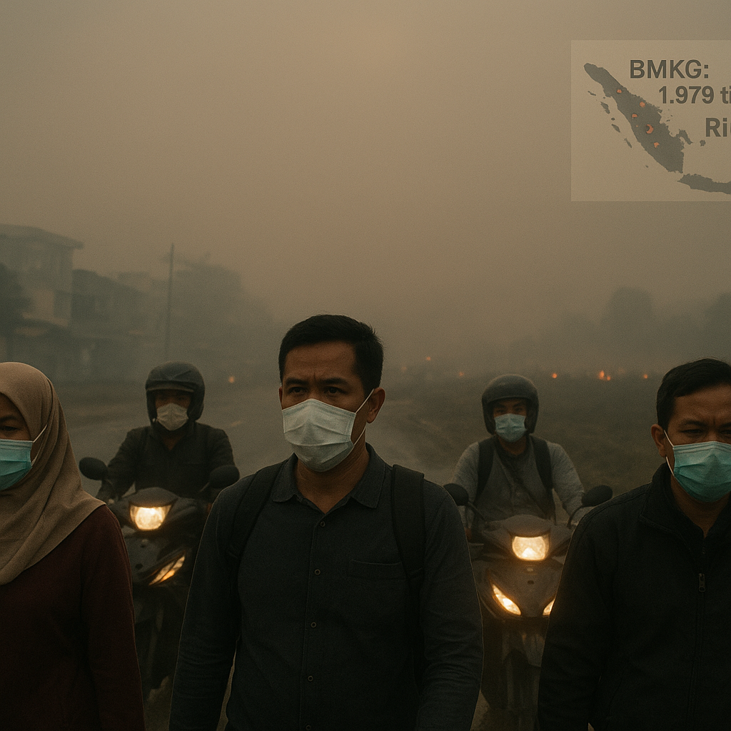 Ribuan Titik Panas Masih Terdeteksi di Sumatera, Pengaruhi Kualitas Udara Riau
