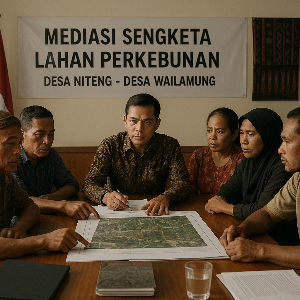 Pemkab Sikka Gelar Mediasi Antar Desa Sengketa Lahan Perkebunan