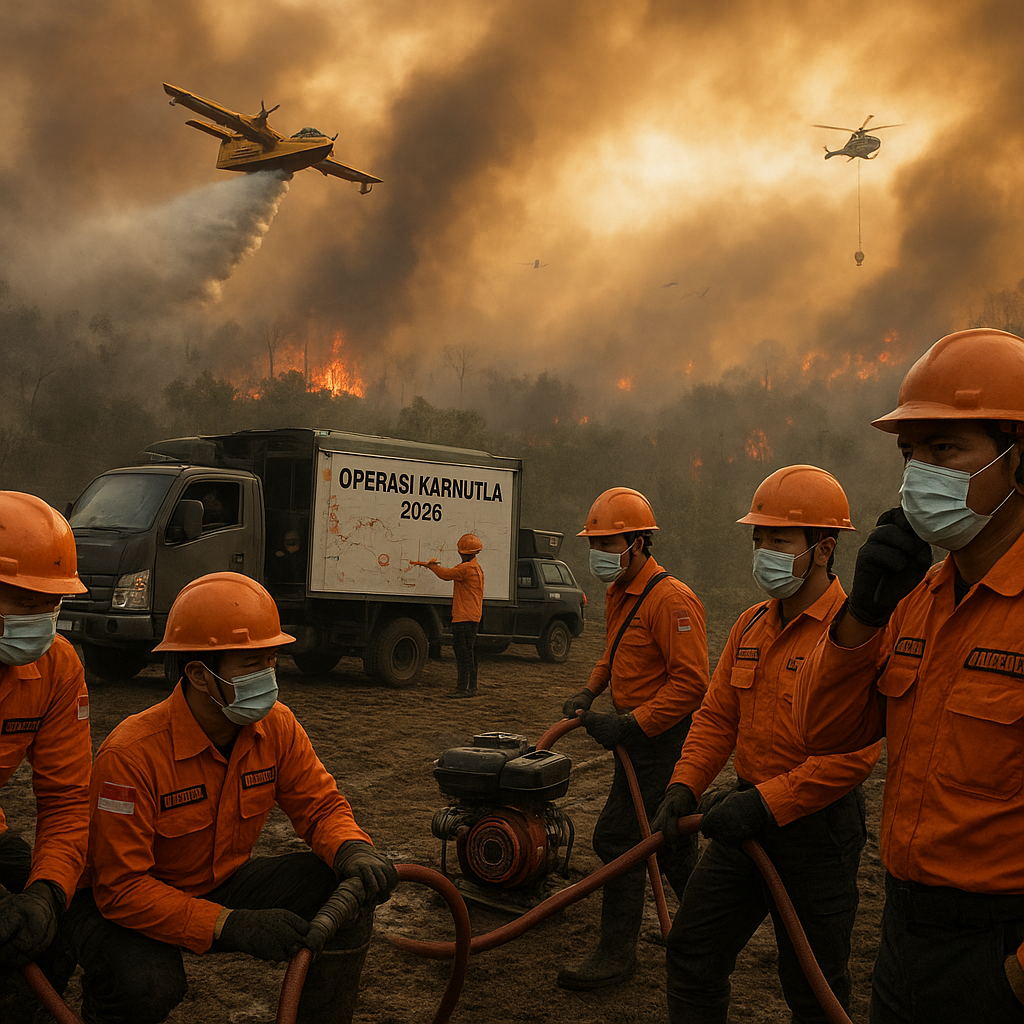 Pemerintah Kerahkan 64 Pesawat dan 54.394 Personel Tangani Karhutla