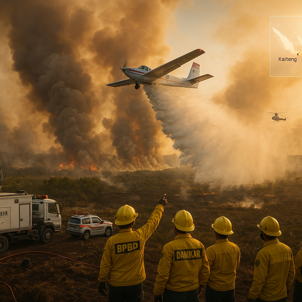Fokus Karhutla: Kalteng dan Sumsel Masih Jadi Prioritas dengan 64 Armada Udara
