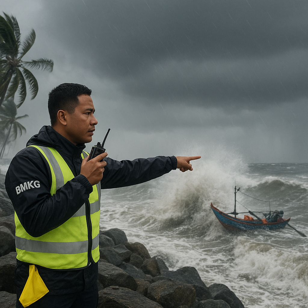 Angin Kencang dan Gelombang Tinggi Terjang Wilayah Selatan Jawa, BMKG Keluarkan Peringatan Dini