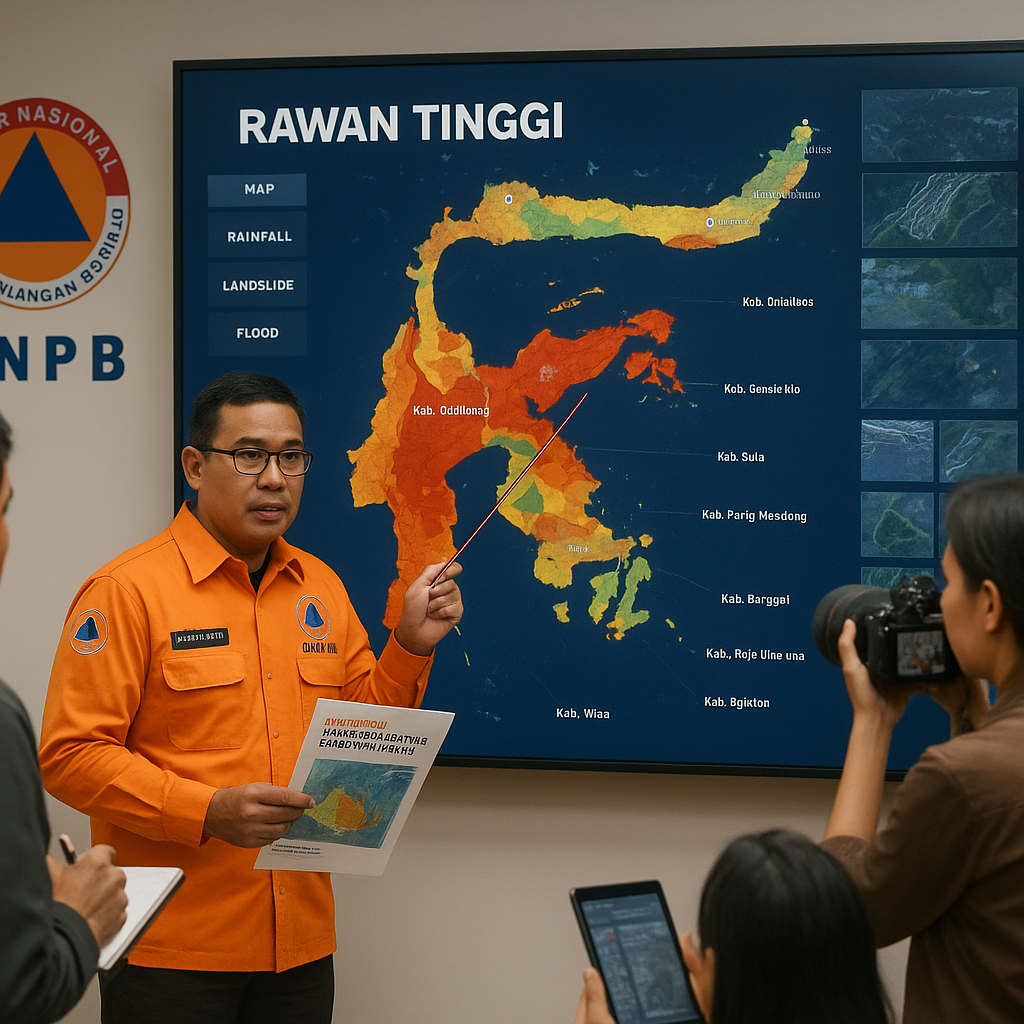 BNPB: 15 Kabupaten/Kota di Sulawesi Masuk Kategori Daerah Rawan Bencana Hidrometeorologi
