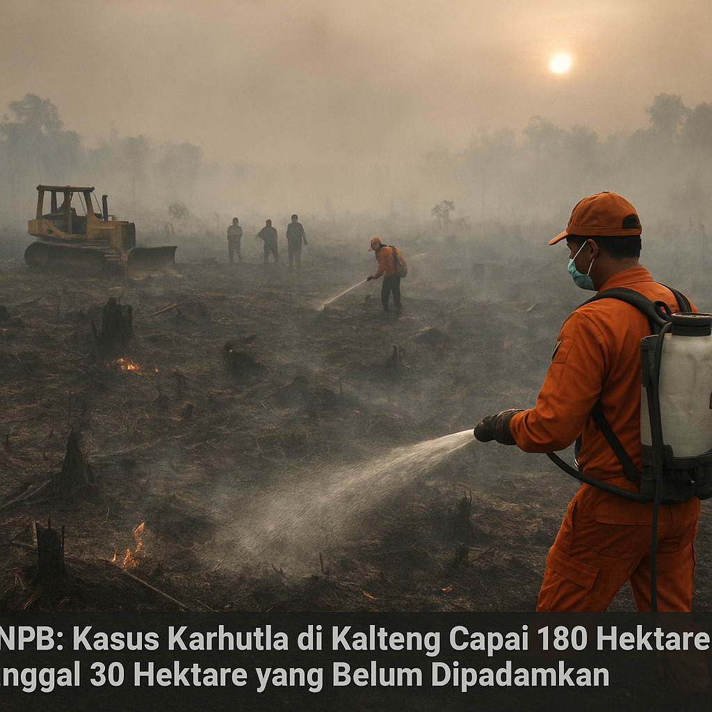 BNPB: Kasus Karhutla di Kalteng Capai 180 Hektare, Tinggal 30 Hektare yang Belum Dipadamkan