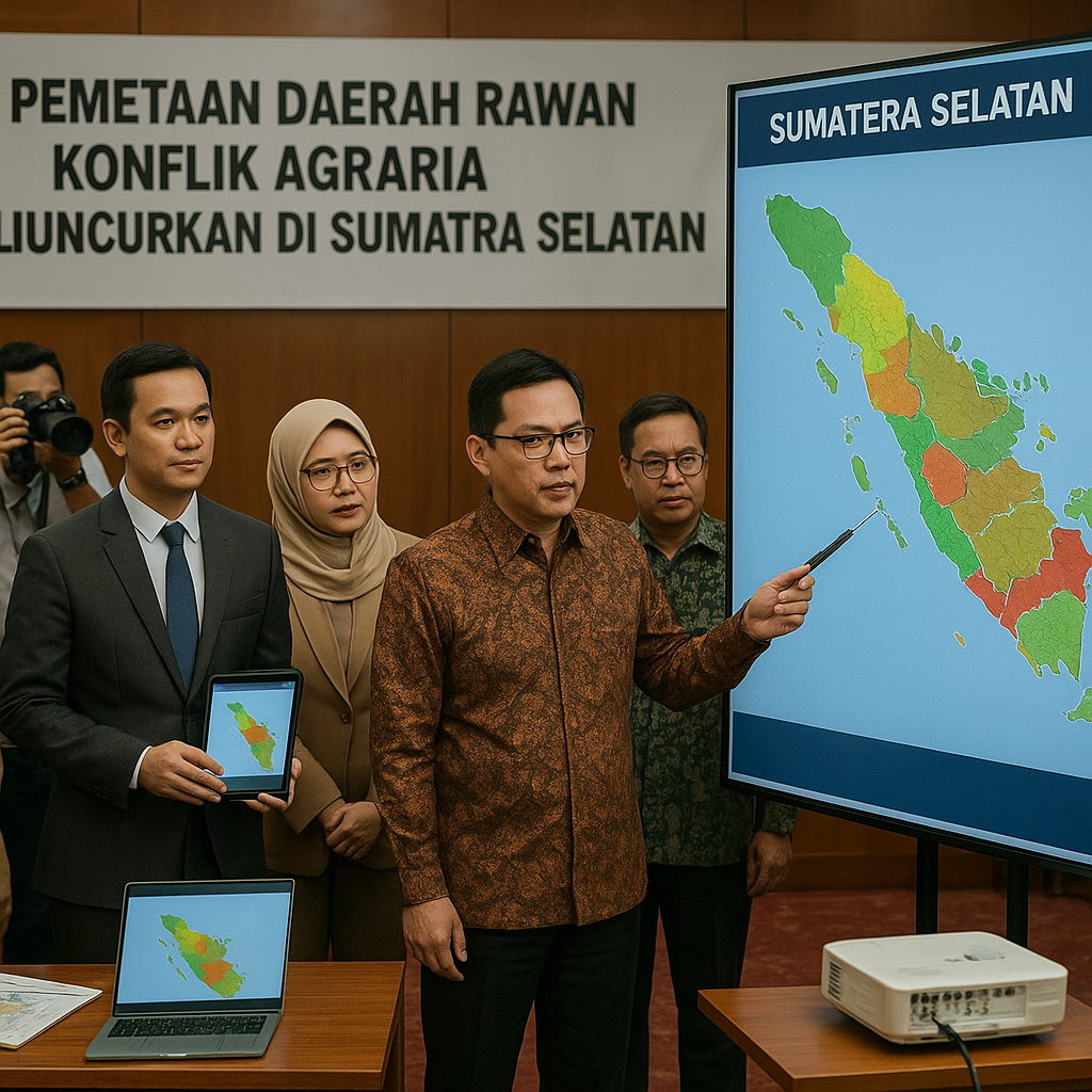 Pemetaan Daerah Rawan Konflik Agraria Diluncurkan di Sumatra Selatan