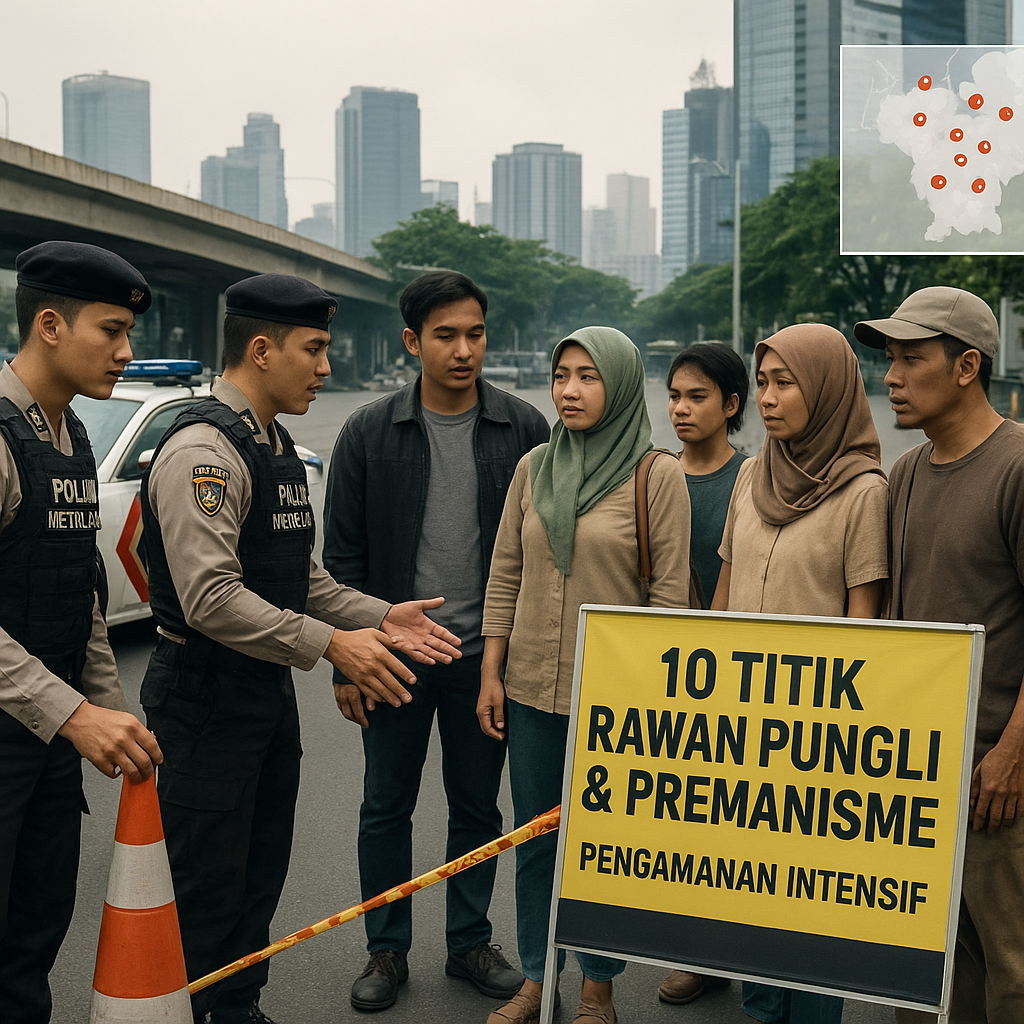 Polda Metro Jaya Tingkatkan Pengamanan di 10 Titik Rawan Pungli dan Premanisme Pasca-Relokasi