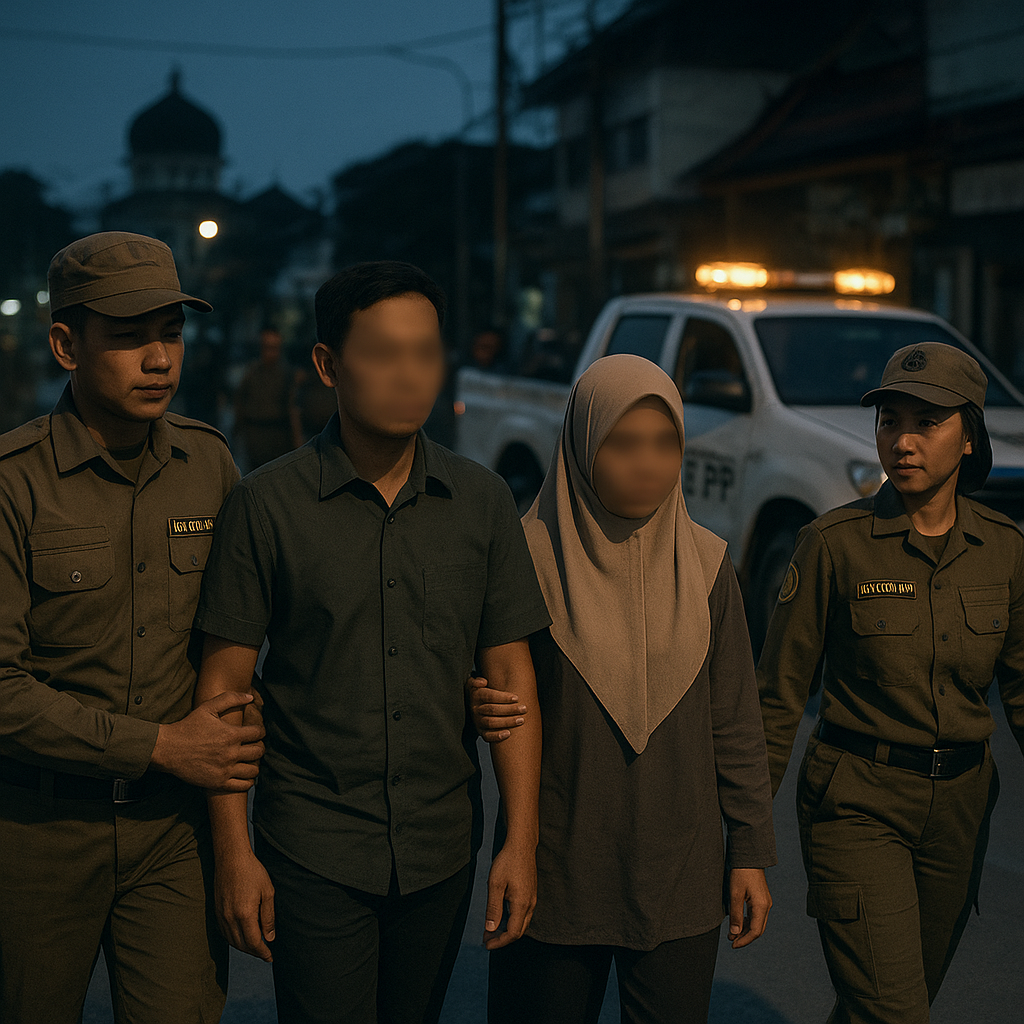 Pelanggaran Qanun di Aceh: 15 Pasangan Diciduk Satpol PP karena Berduaan di Tempat Umum