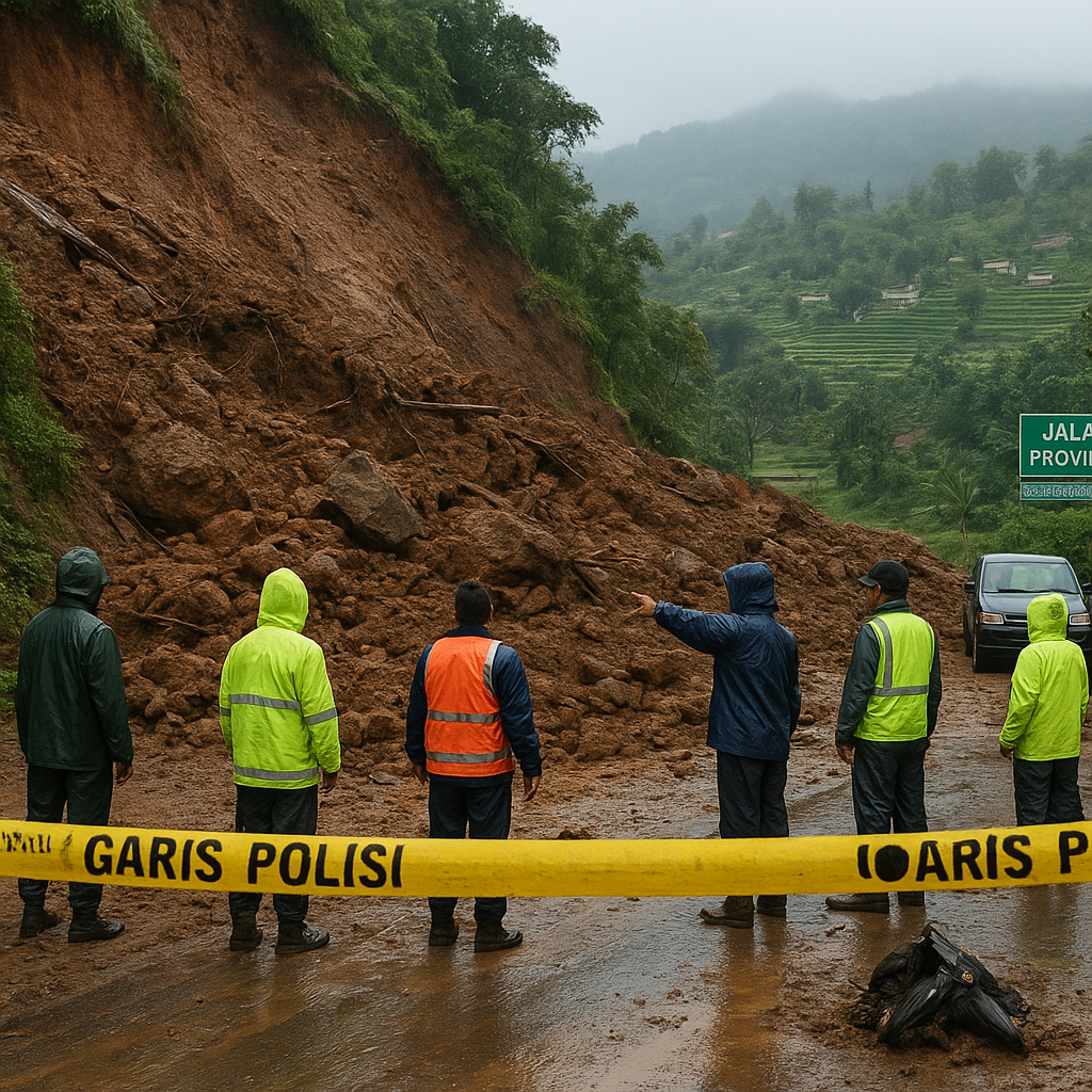 Longsor di Cianjur Putus Jalur Transportasi, 4 Desa Terisolasi