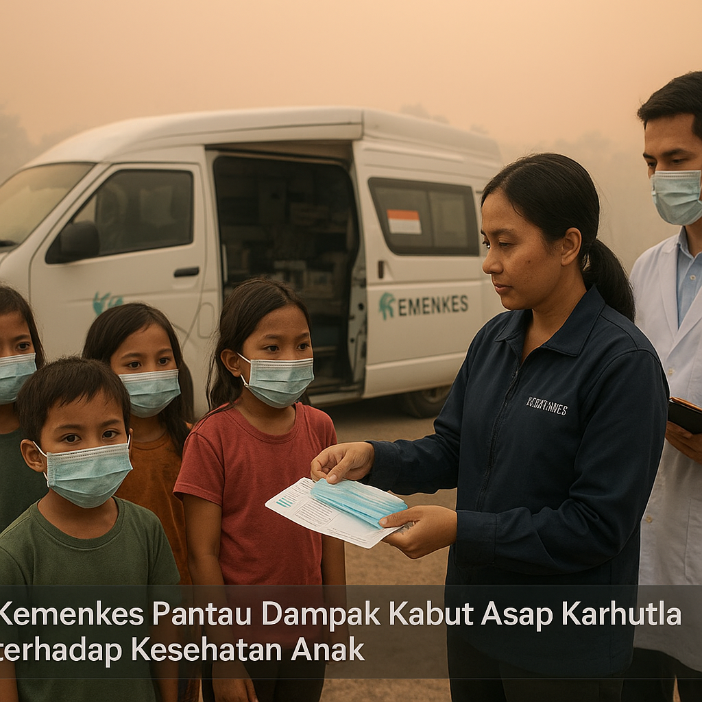 Kemenkes Pantau Dampak Kabut Asap Karhutla terhadap Kesehatan Anak