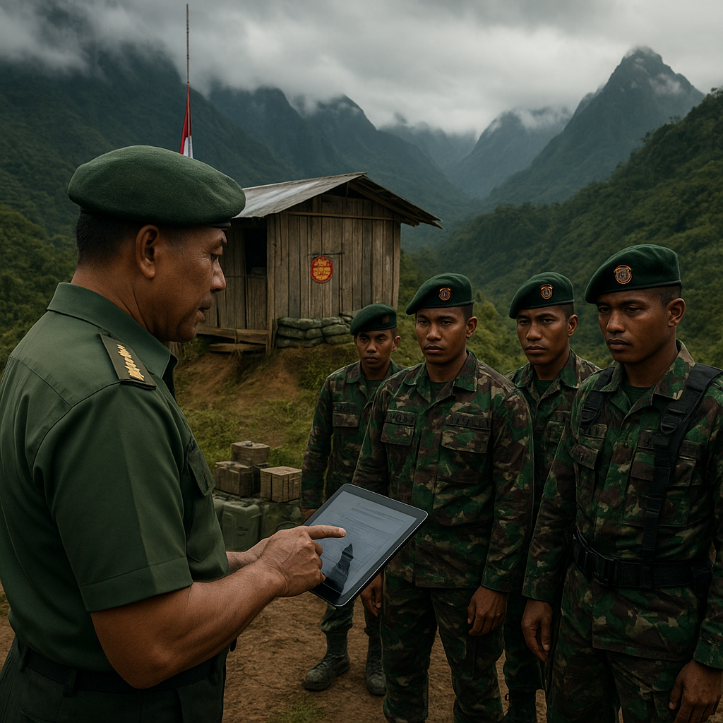 Pangdam Cenderawasih Tinjau Pos TNI di Pegunungan Bintang Papua