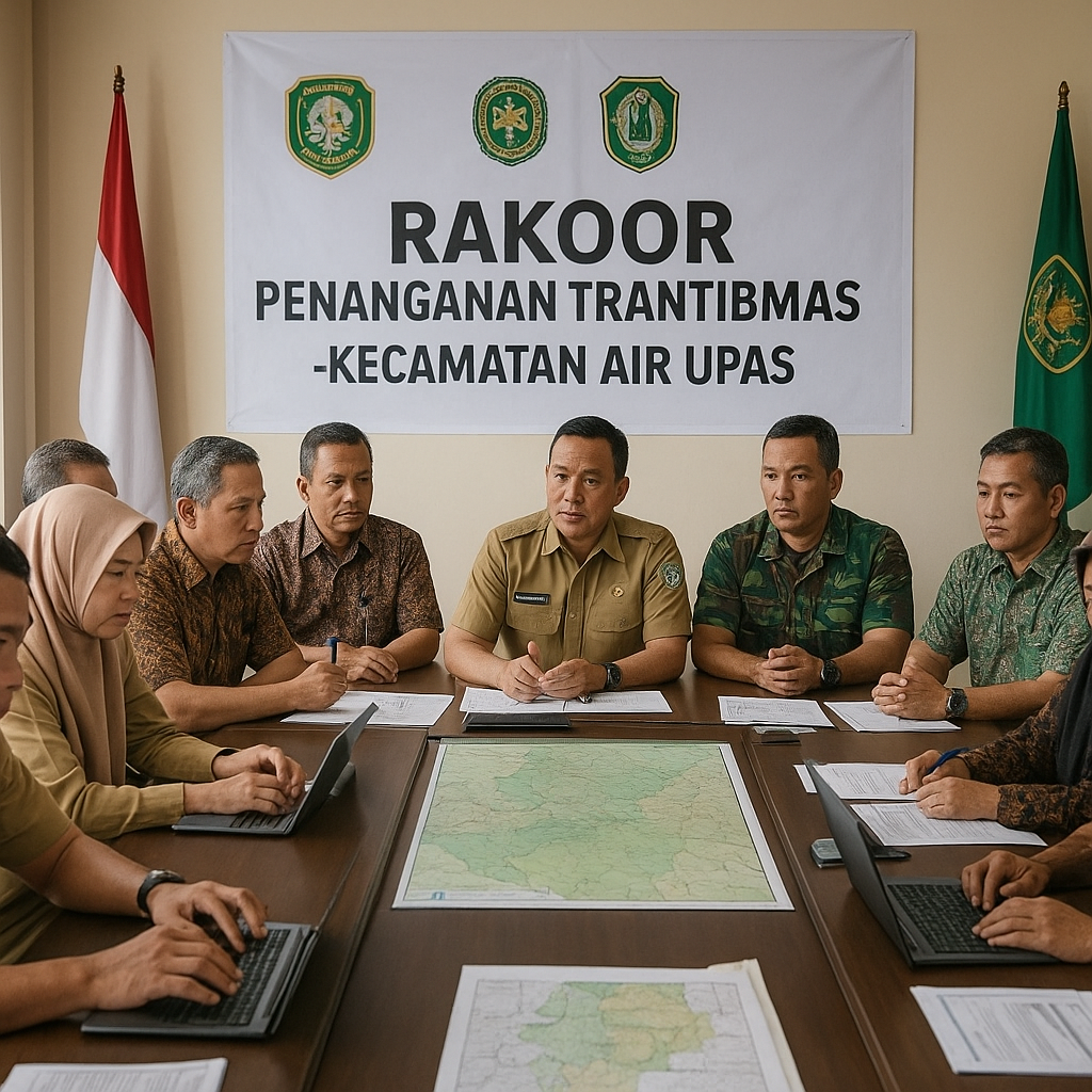 Pemkab Ketapang Gelar Rakoor Bahas Perkembangan Trantibmas di Kecamatan Air Upas
