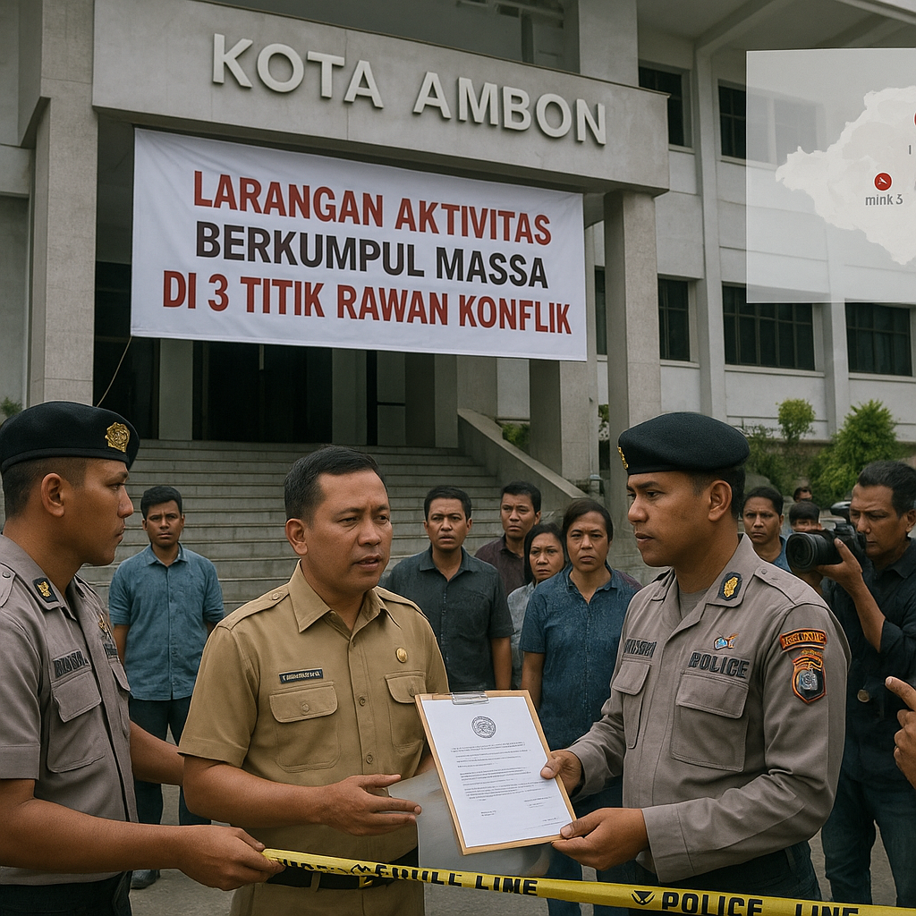 Pemerintah Kota Ambon Terbitkan Edaran Larangan Aktivitas di Tiga Titik Rawan Konflik