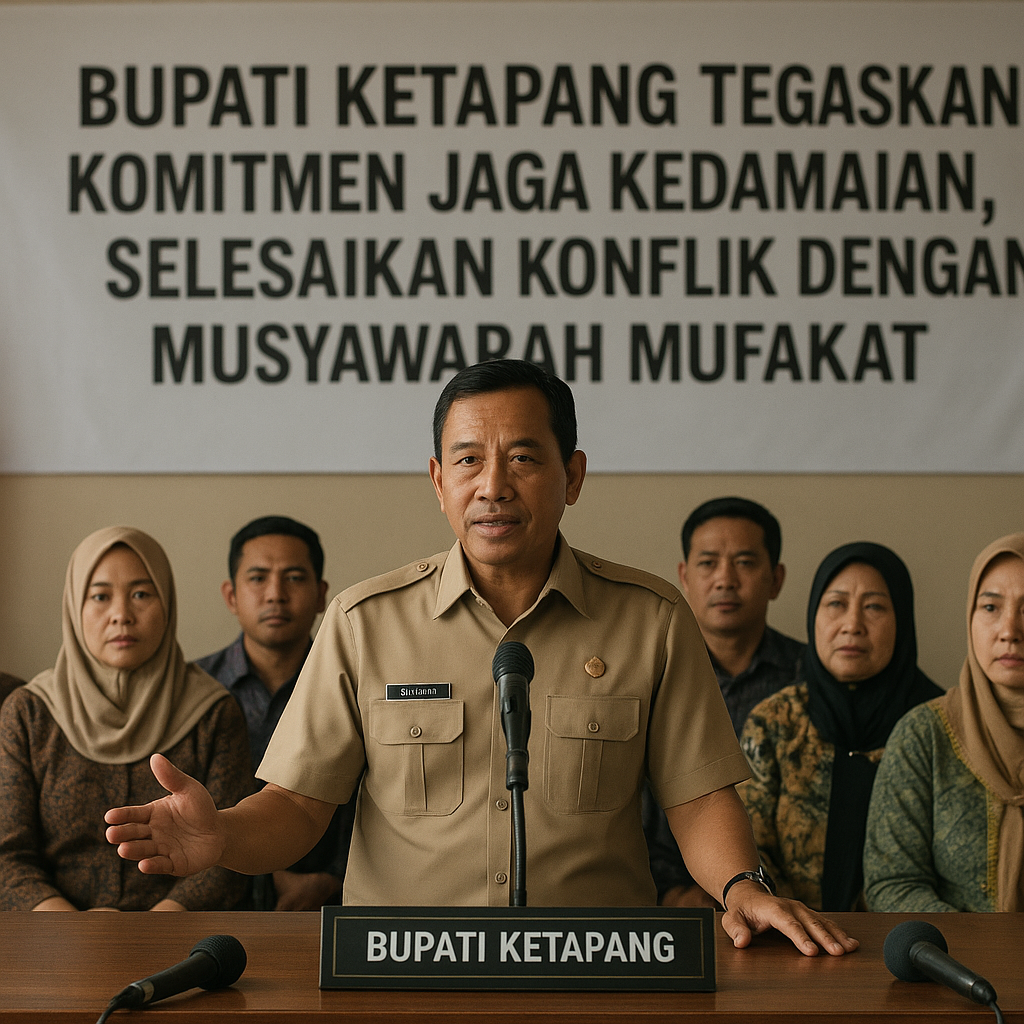 Bupati Ketapang Tegaskan Komitmen Jaga Kedamaian, Selesaikan Konflik dengan Musyawarah Mufakat