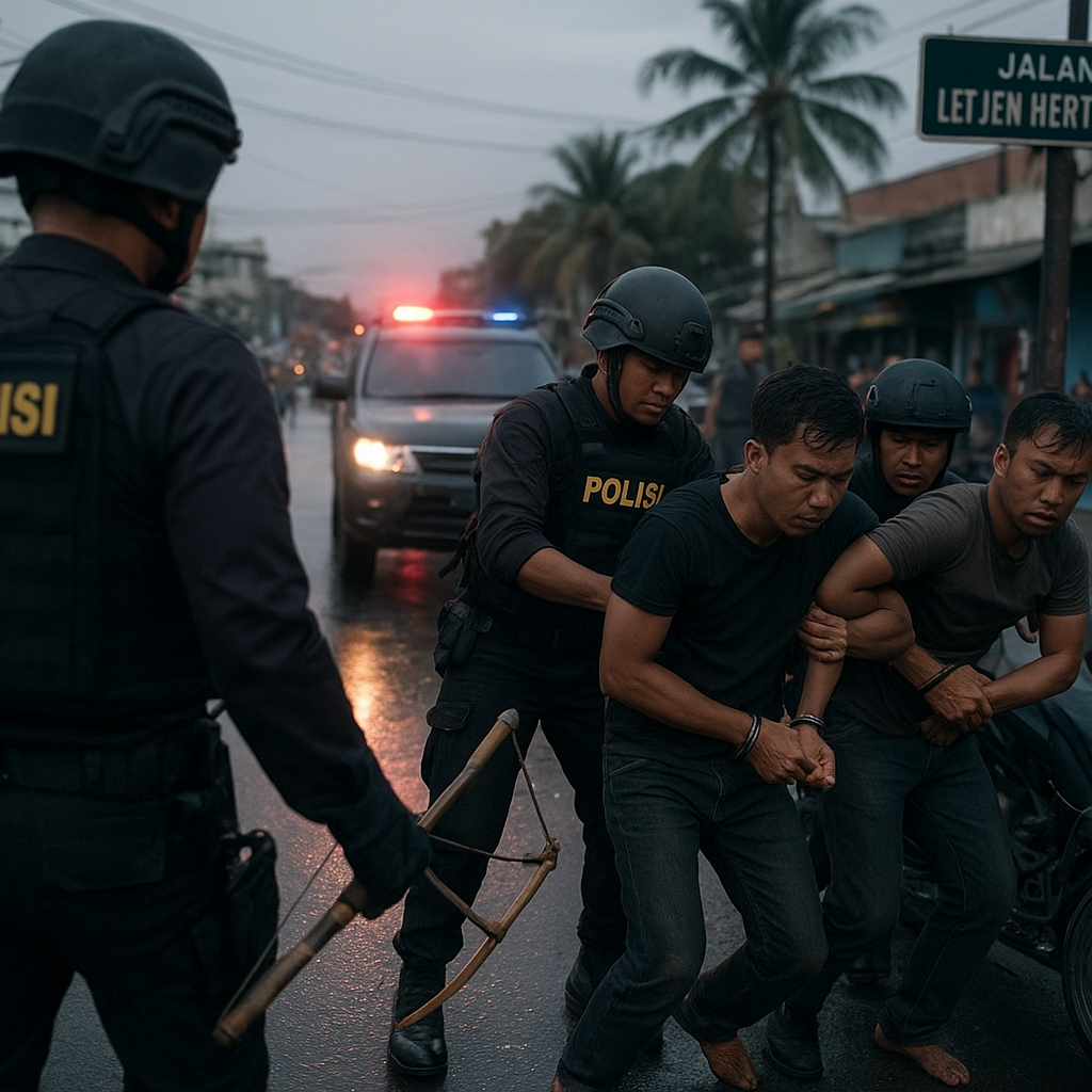 Geng Motor Tiba-tiba Serang Polisi saat Patroli di Makassar, 3 Pelaku Ditangkap