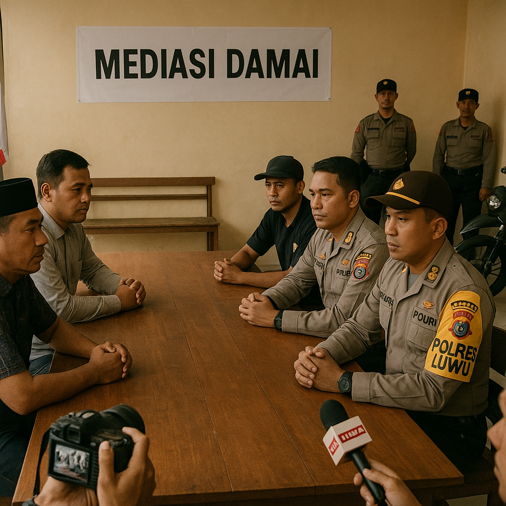 Polres Luwu Intensifkan Pengamanan dan Mediasi Konflik Antar Desa di Walenrang