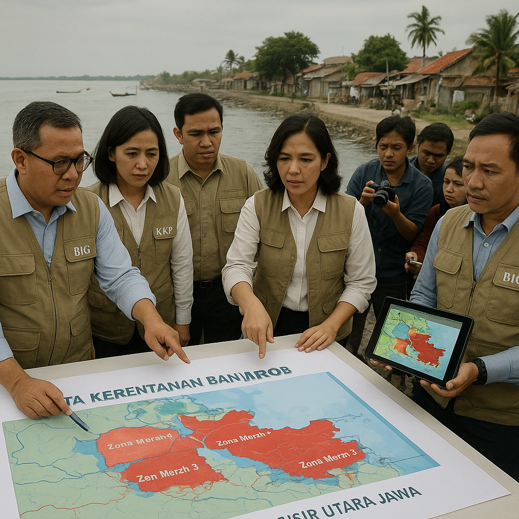 Peta Kerentanan Banjir Rob Diperbarui untuk 15 Kota Pesisir Utara Jawa