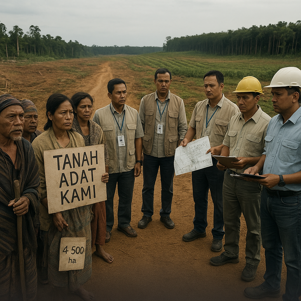 Konflik Lahan Adat Masyarakat Suku Anak Dalam dengan Perusahaan HTI Renggang di Jambi