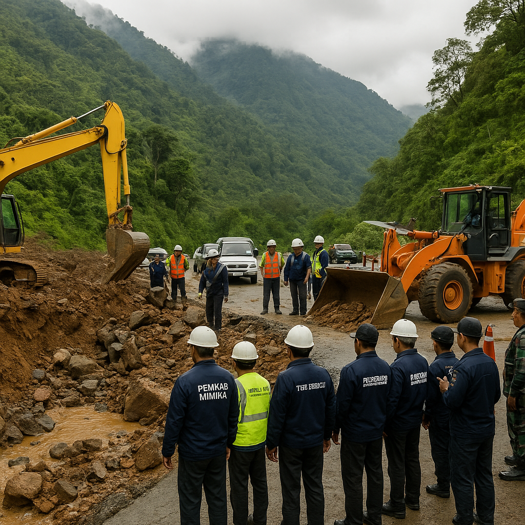 Mimika terjunkan tim terpadu ke lokasi longsor di Distrik Tembagapura