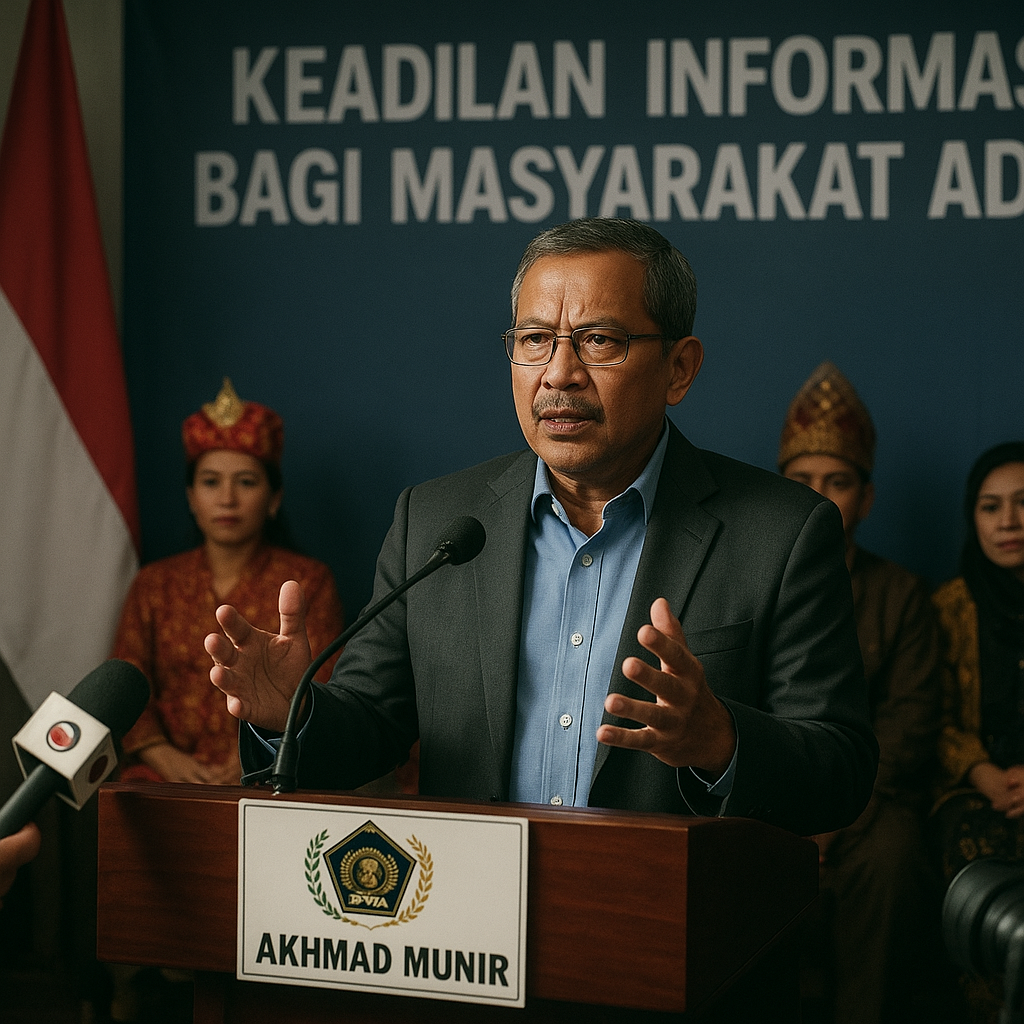 Ketum PWI Pusat Akhmad Munir Soroti Pentingnya Keadilan Informasi bagi Masyarakat Adat