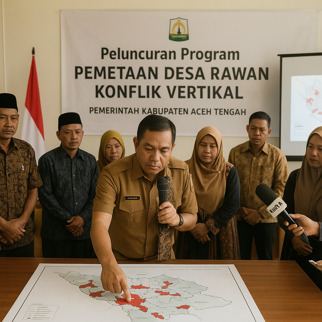 Pemerintah Kabupaten Aceh Tengah Meluncurkan Program Pemetaan Desa Rawan Konflik Vertikal