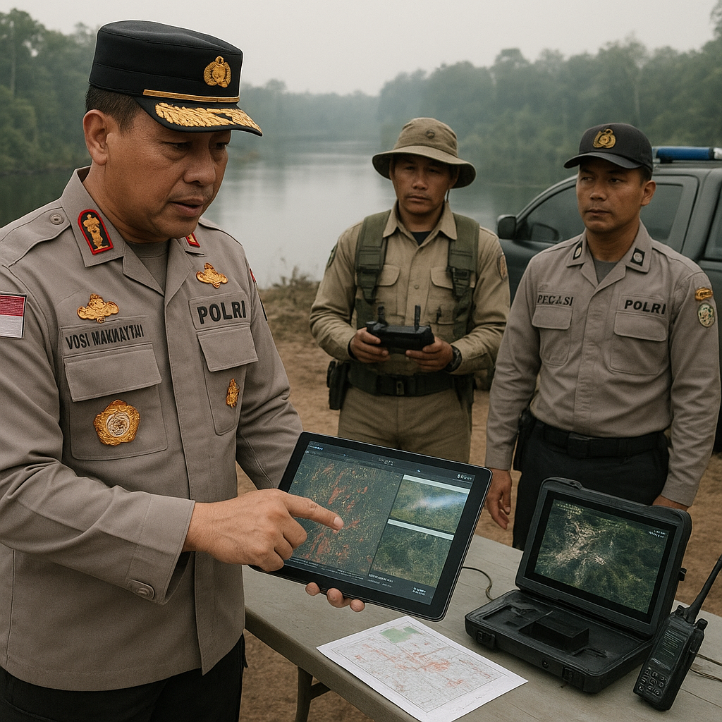 Wakapolda Kalteng Tinjau TNTP Antisipasi Karhutla