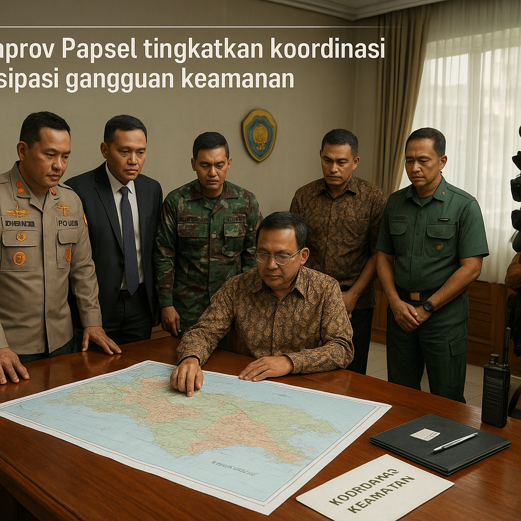 Pemprov Papsel tingkatkan koordinasi antisipasi gangguan keamanan