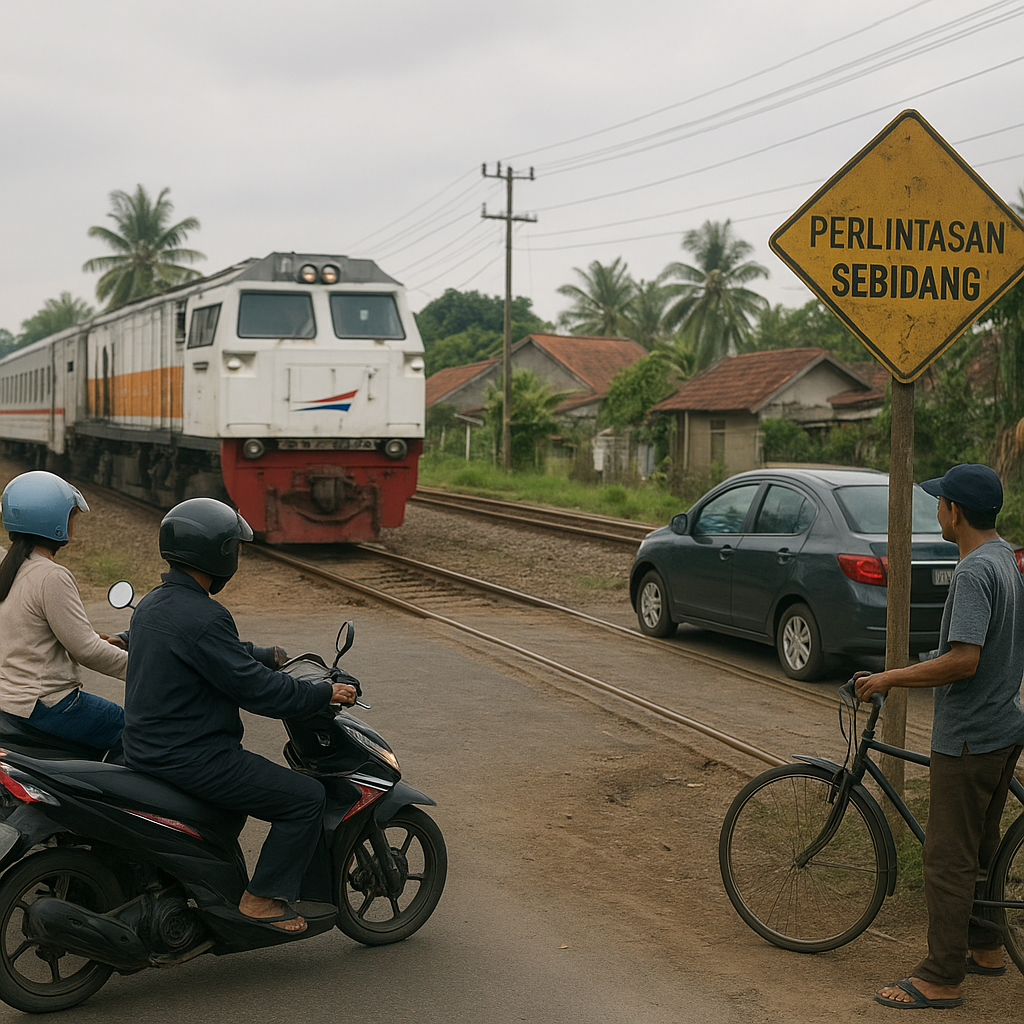 Ada 45 Pelintasan Kereta Api Tanpa Penjaga dan Palang di Banten