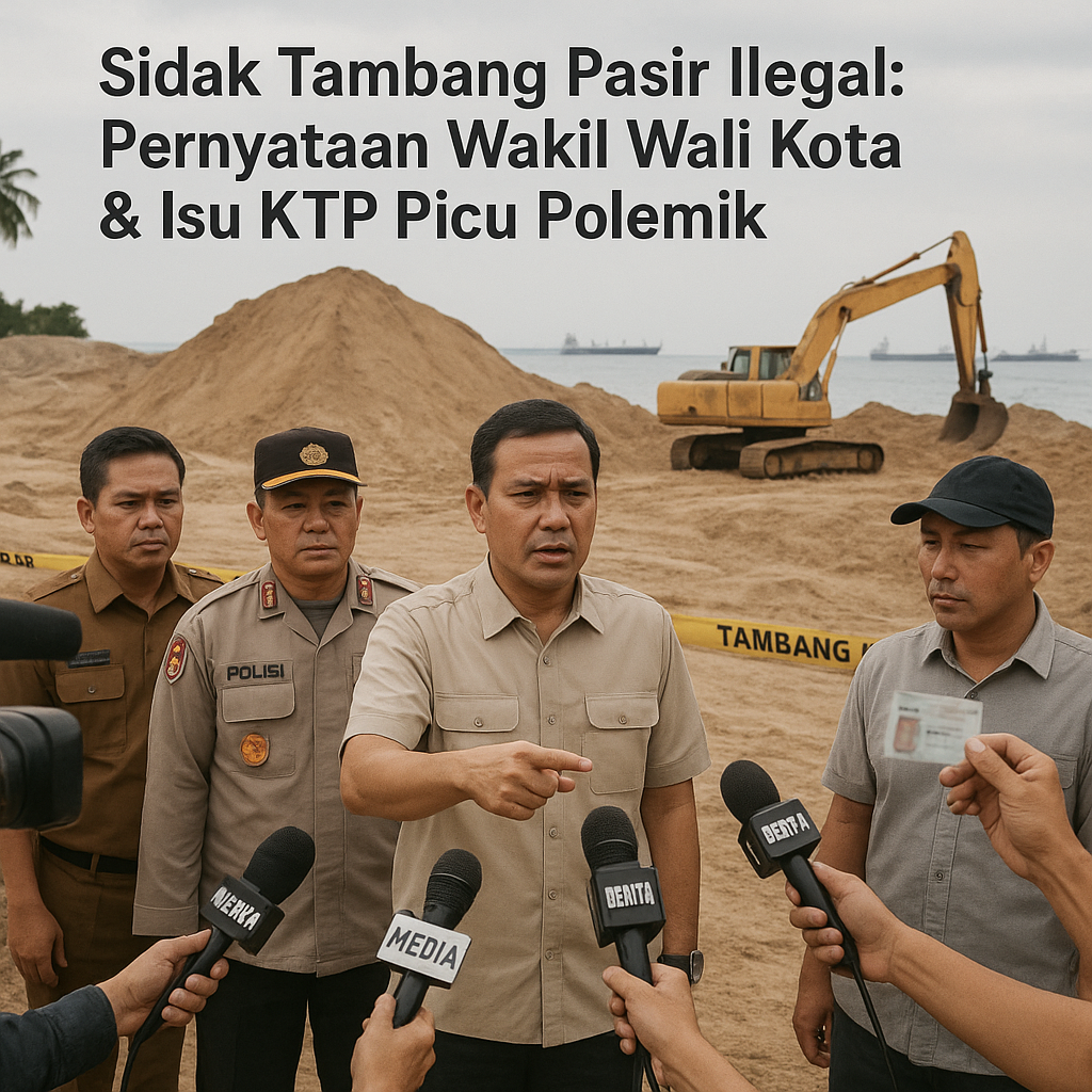 Sidak Tambang Pasir Ilegal, Pernyataan Wakil Wali Kota Batam soal KTP Picu Polemik