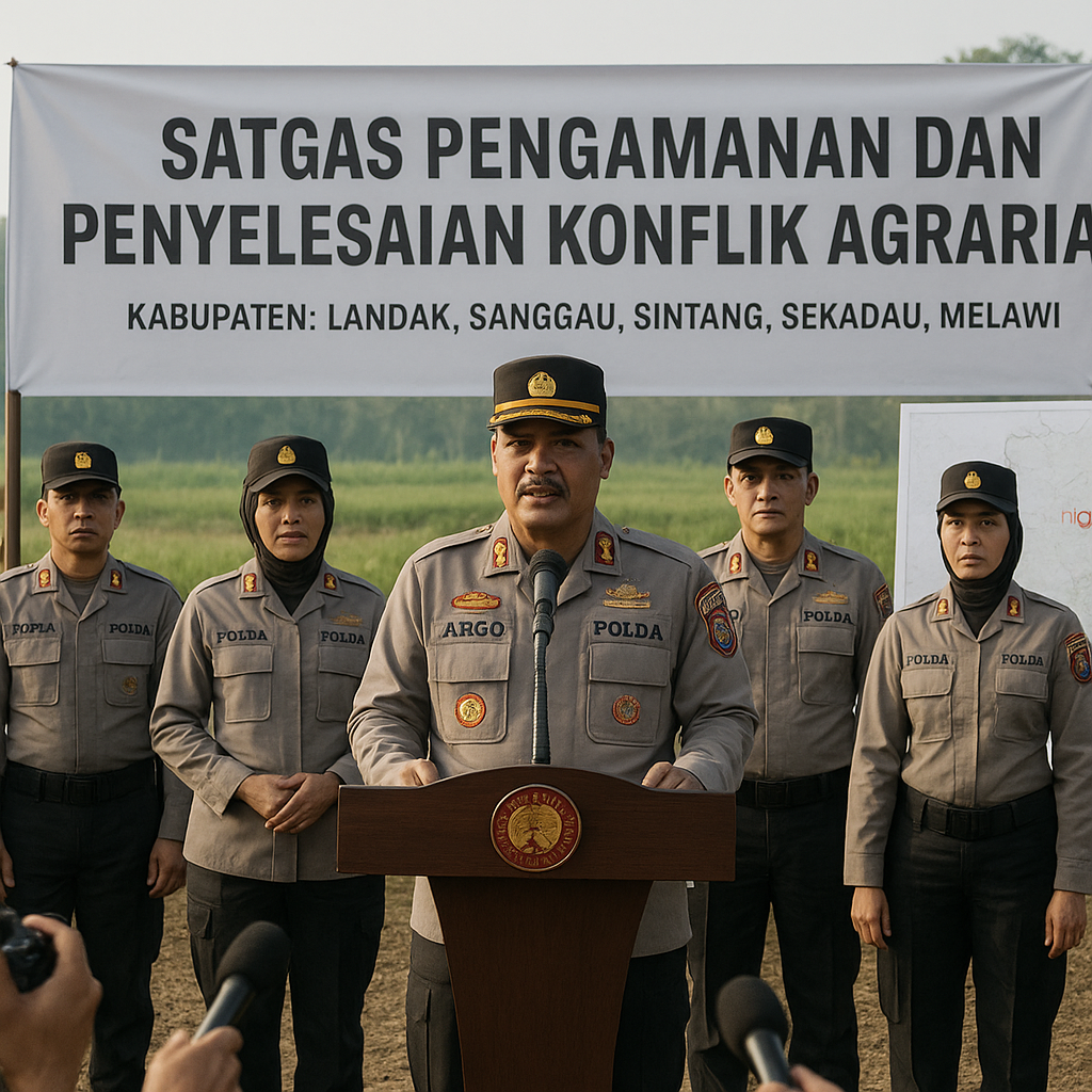 Polda Kalimantan Barat Bentuk Satgas Antisipasi Konflik Agraria di 5 Kabupaten