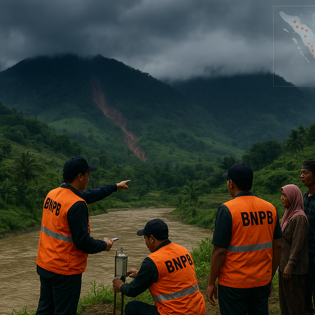 Analisis BNPB: Peningkatan Risiko Bencana Hidrometeorologi di 42 Kabupaten/Kota di Sumatera Bagian Barat