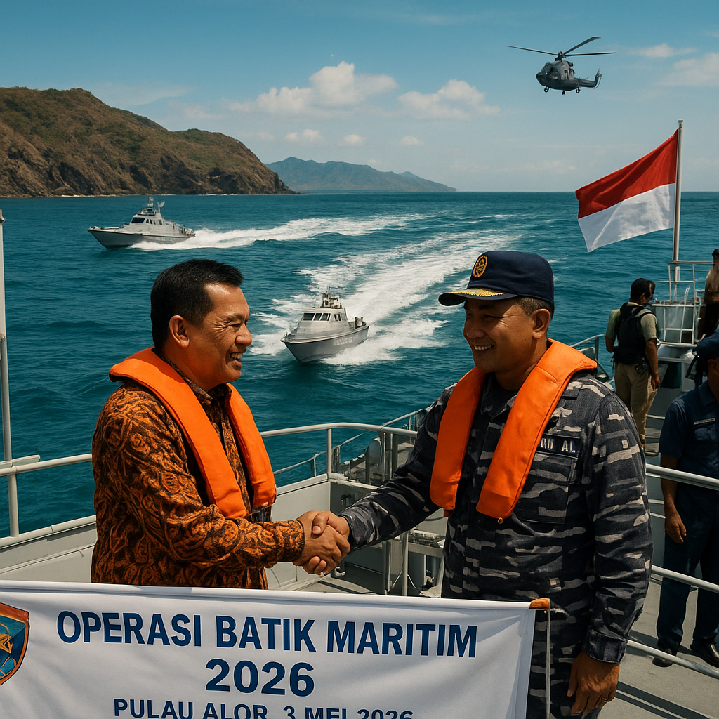 Pemprov NTT dan TNI AL Gelar Latihan Pengamanan Perbatasan Maritim di Perairan Pulau Alor