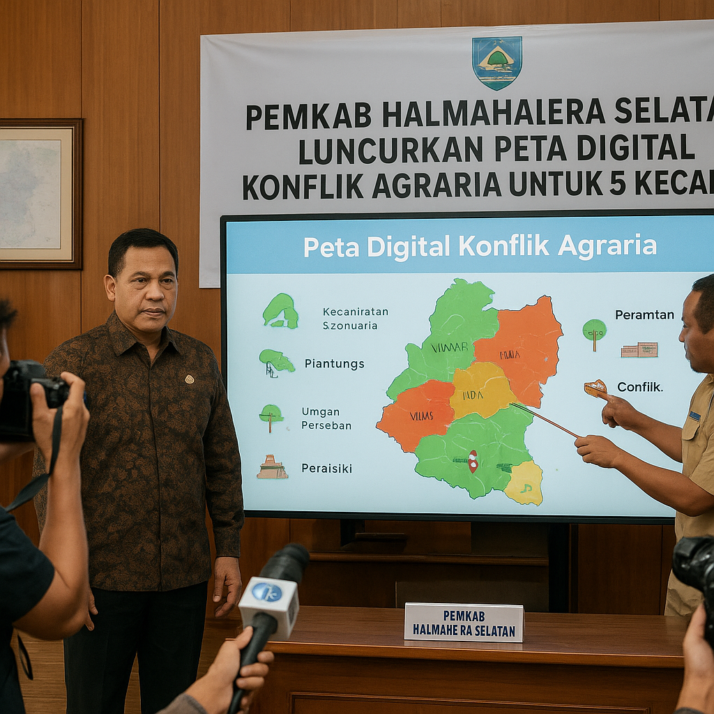 Pemkab Halmahera Selatan Luncurkan Peta Digital Konflik Agraria untuk 5 Kecamatan