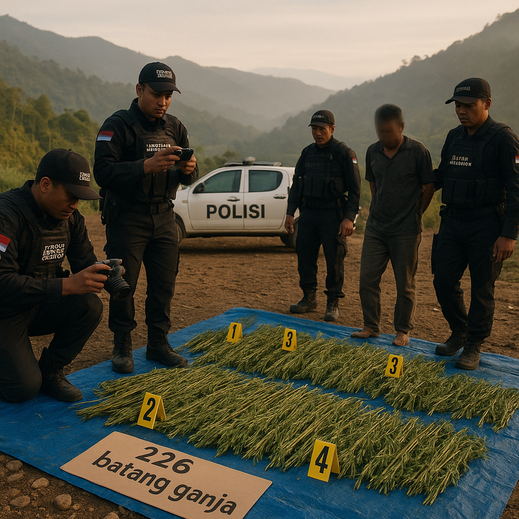 Satgas Damai Cartenz Temukan Ladang Ganja di Pegunungan Bintang, 2 Orang Diamankan