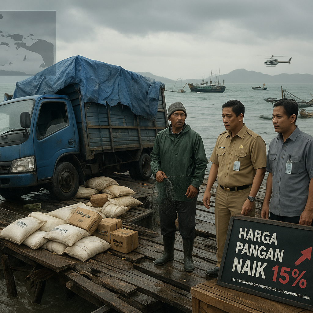 Kajian Strategis: Ancaman Gangguan Logistik dan Stabilitas Harga di Wilayah Kepulauan Maluku Pascasiklon Tropis