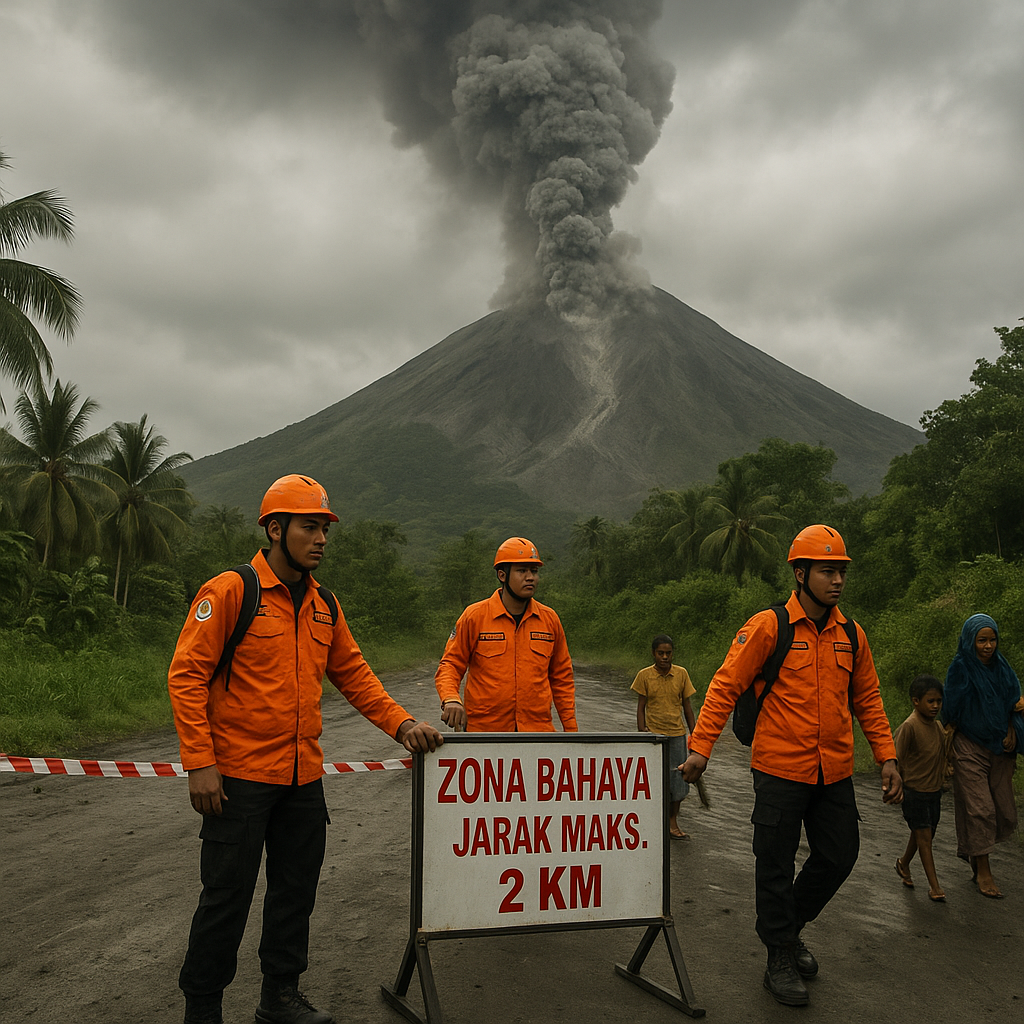 Pusat Vulkanologi Tingkatkan Status Gunung Ibu di Halmahera Barat menjadi Level Siaga