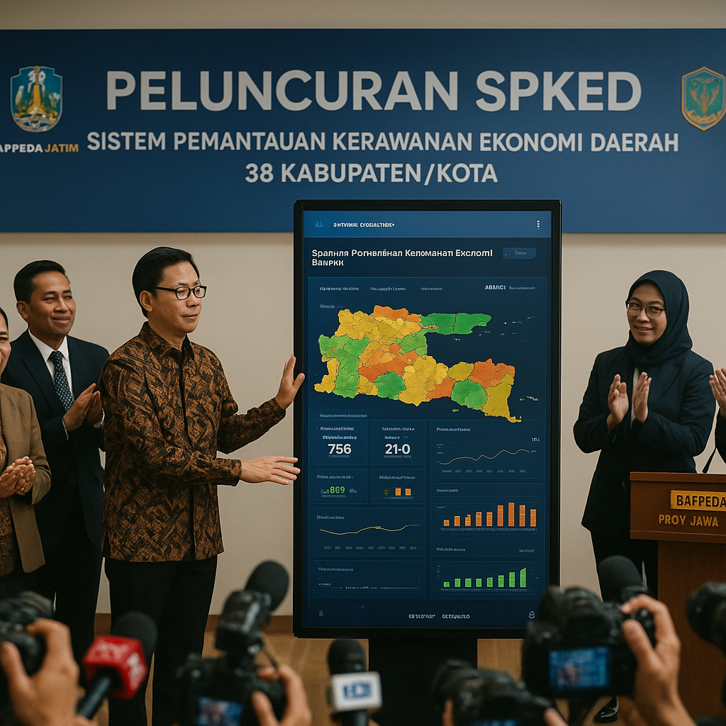 Bappeda Jatim Luncurkan Sistem Pemantauan Kerawanan Ekonomi di 38 Kabupaten/Kota