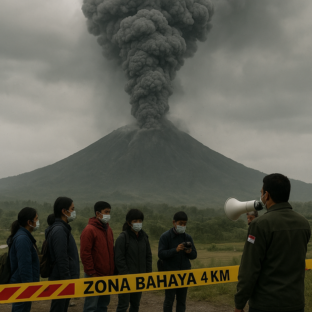 Gunung Dukono Erupsi: Muntahkan Abu Vulkanik 1.400 Meter, Warga Diimbau Menjauh Radius 4 Km