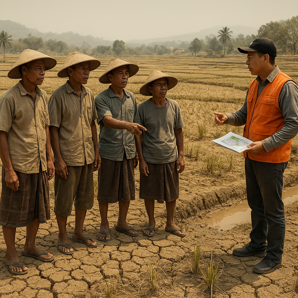 Ratusan Hektare Sawah di Brebes dan Tegal Terancam Kekeringan, Pemda Diminta Antisipasi Gagal Panen