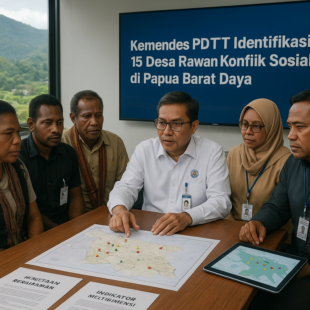 Kemendes PDTT Identifikasi 15 Desa Rawan Konflik Sosial di Papua Barat Daya