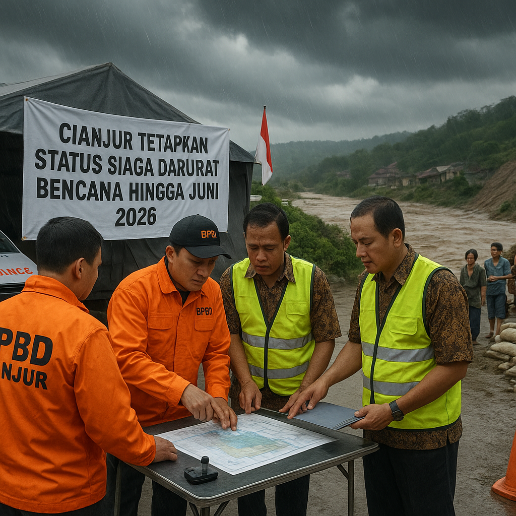 Cianjur Tetapkan Status Siaga Darurat Bencana Hingga Juni 2026