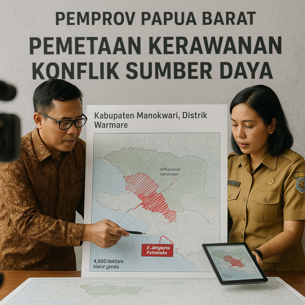 Pemprov Papua Barat Rilis Pemetaan Kerawanan Konflik Sumber Daya di Kabupaten Manokwari