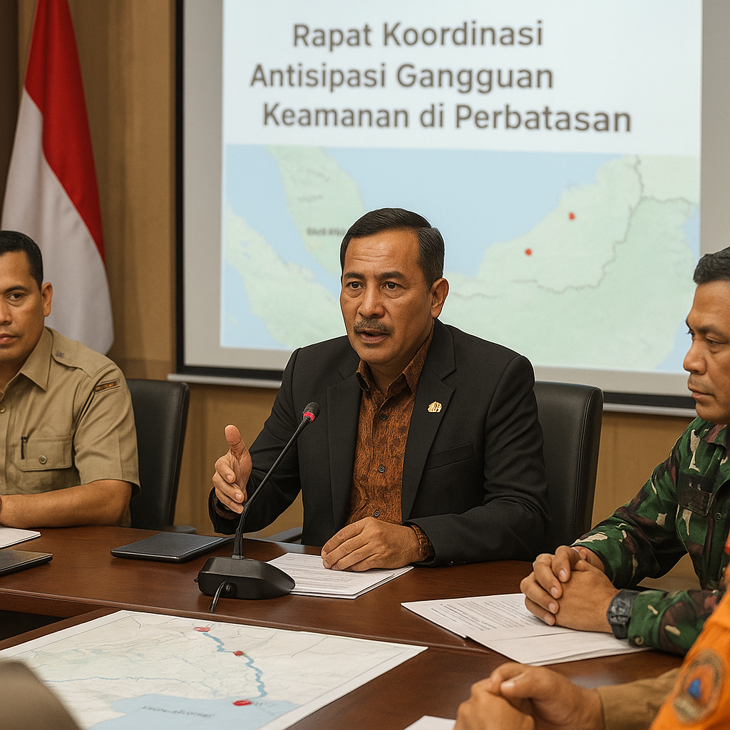 Bupati Aceh Tamiang Gelar Rapat Koordinasi Antisipasi Gangguan Keamanan di Perbatasan