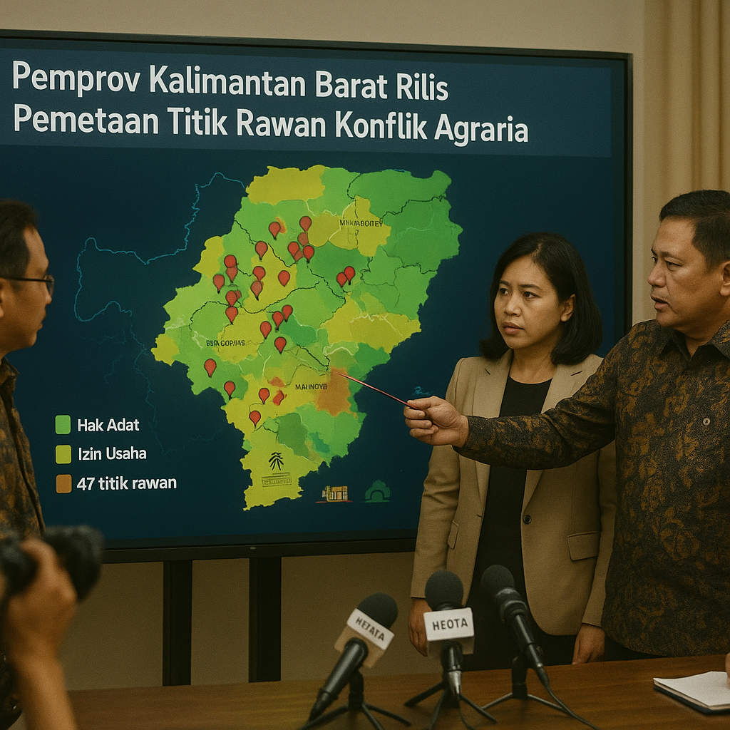 Pemprov Kalimantan Barat Rilis Pemetaan Titik Rawan Konflik Agraria di 10 Kabupaten