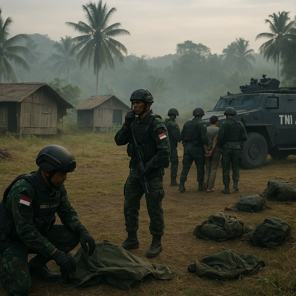 Laporan Korps Marinir TNI AL: Satgas Sudah Rebut 56 Markas OPM, 10 Orang Diamankan