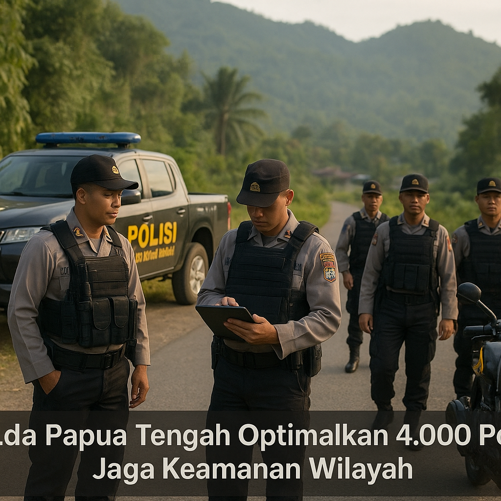 Polda Papua Tengah Optimalkan 4.000 Personel Jaga Keamanan Wilayah