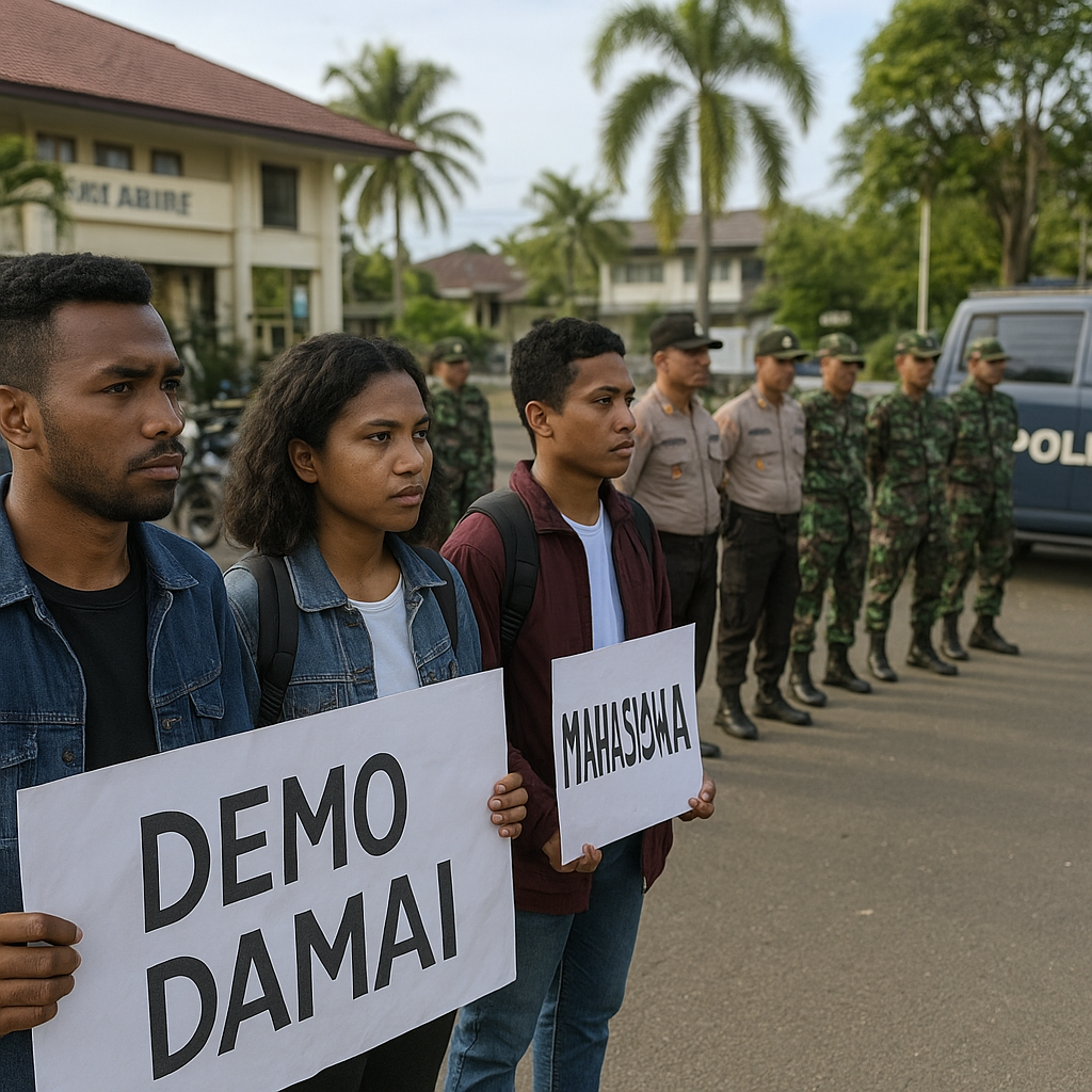 Kapolres: Kamtibmas Nabire Kondusif saat Demo Mahasiswa