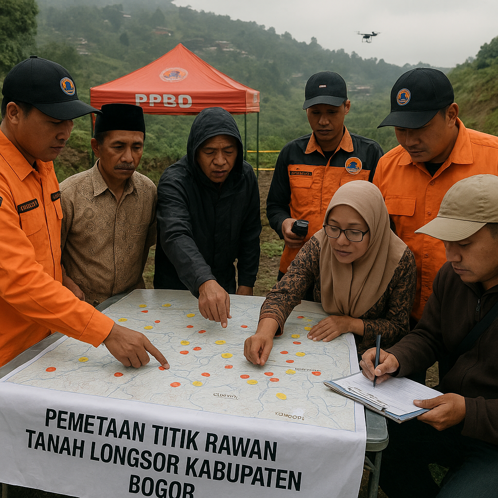 Pemetaan Titik Rawan Tanah Longsor di Kabupaten Bogor Capai 102 Lokasi